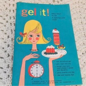 Rare Vtg 1960s “Gel It!” Pamphlet Cookbook
